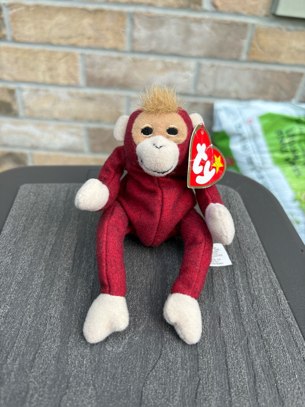 FREE WITH PURCHASE Ty beanie babies Sweetheart the orangutang plush 1999 NWT